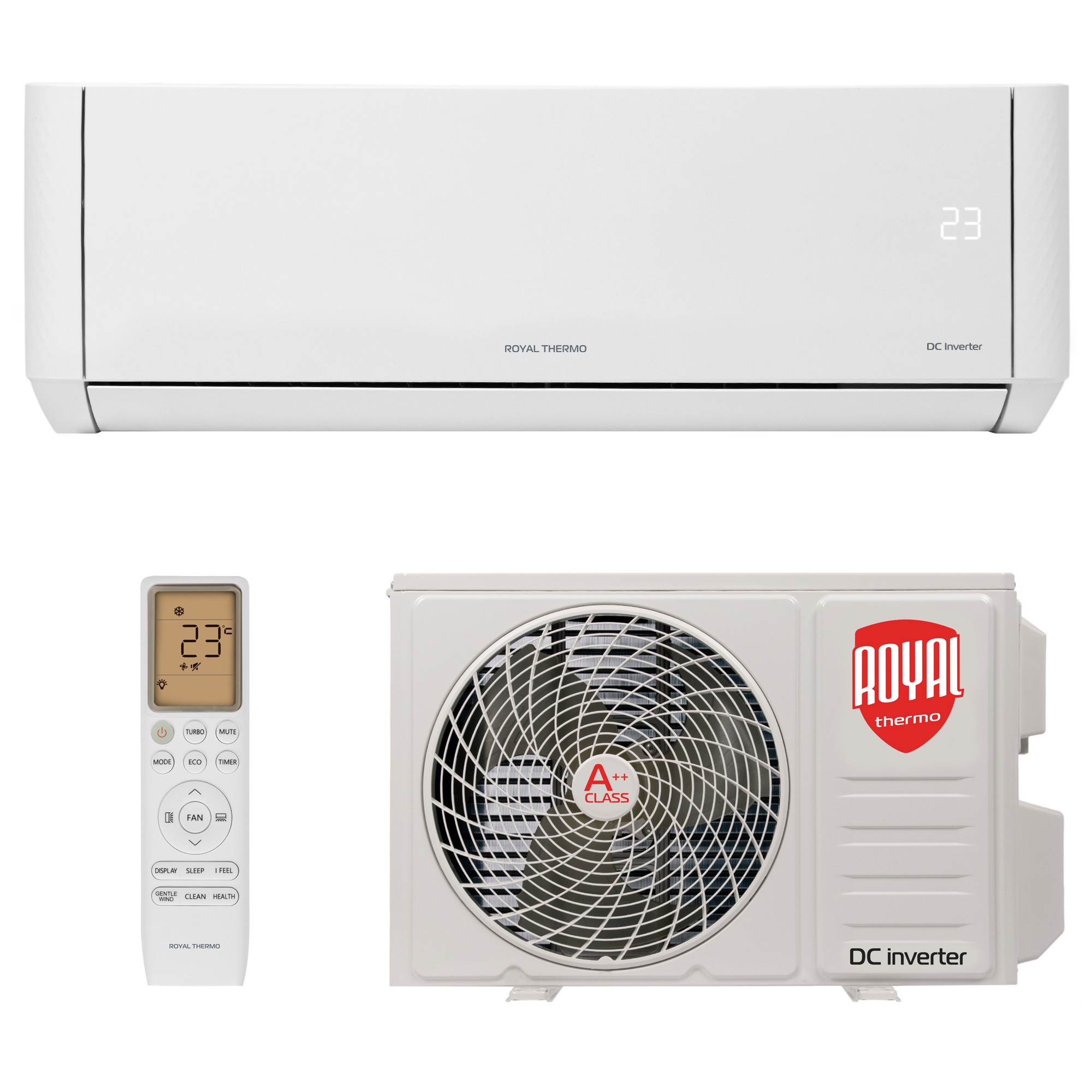 Сплит-система инверторного типа Royal Thermo Barocco DC RTBI-24HN8/white комплект Сплит-система инверторного типа Royal Thermo Barocco DC RTBI-24HN8/white комплект