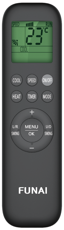 ИК пульт для полупромышленных сплит-систем DRAGON и мульти-сплит систем ORIGAMI KODO RC-01