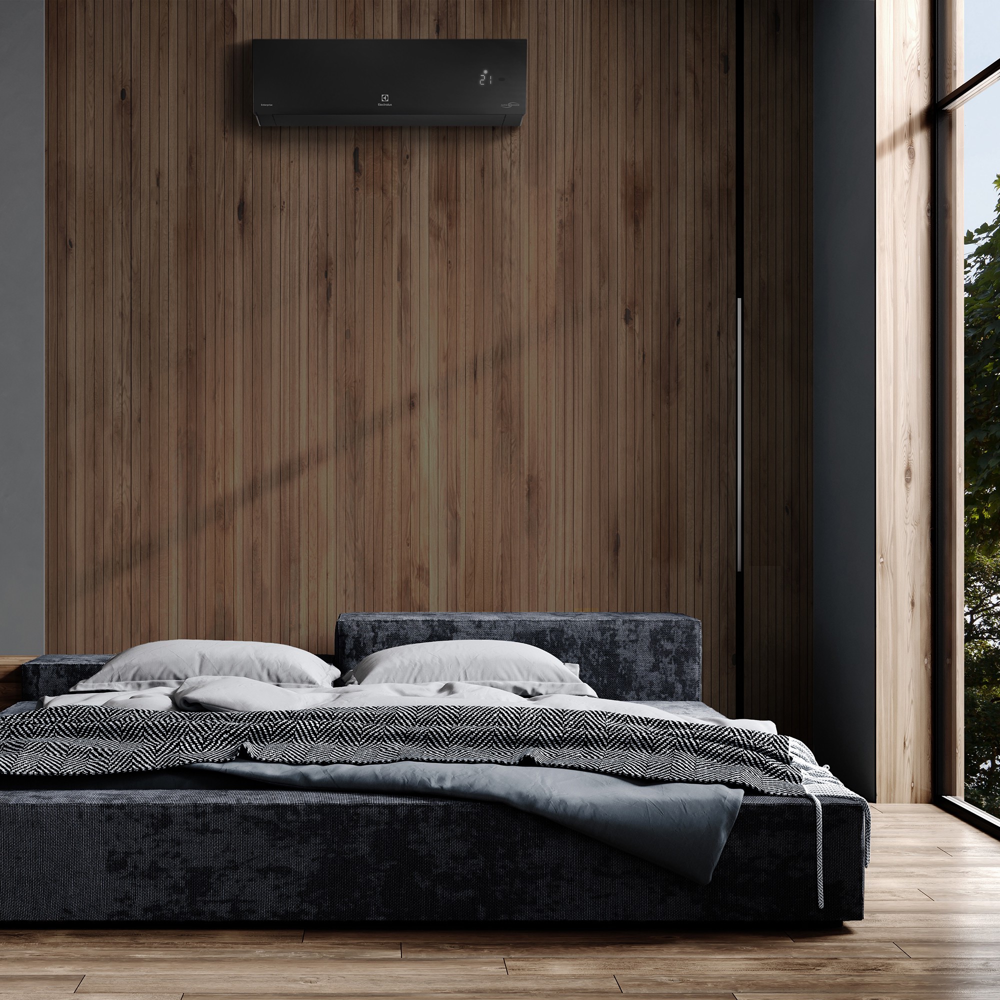 Сплит-система инверторного типа Electrolux Enterprise Super DC EACS/I-24HEN-BLACK/N8_24Y комплект Сплит-система инверторного типа Electrolux Enterprise Super DC EACS/I-24HEN-BLACK/N8_24Y комплект