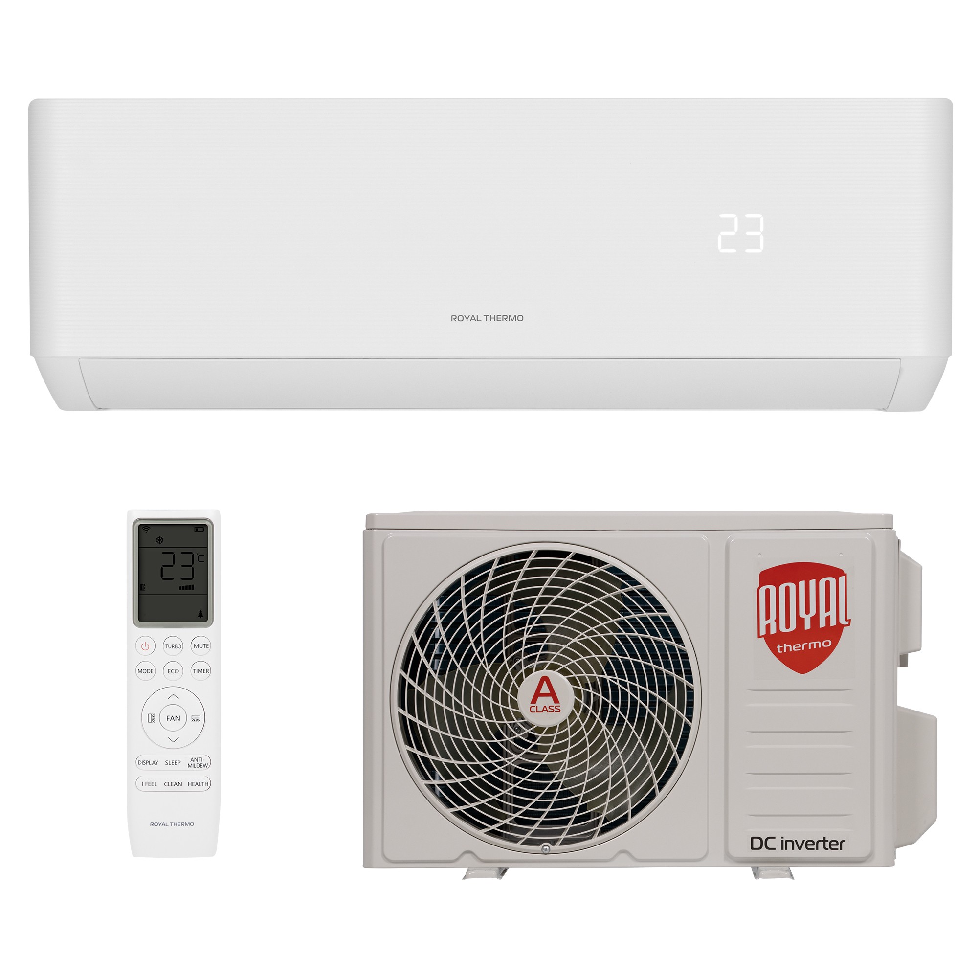 Сплит-система инверторного типа Royal Thermo Diamond DC RTDI-12HN8/Wi-Fi комплект Сплит-система инверторного типа Royal Thermo Diamond DC RTDI-12HN8/Wi-Fi комплект